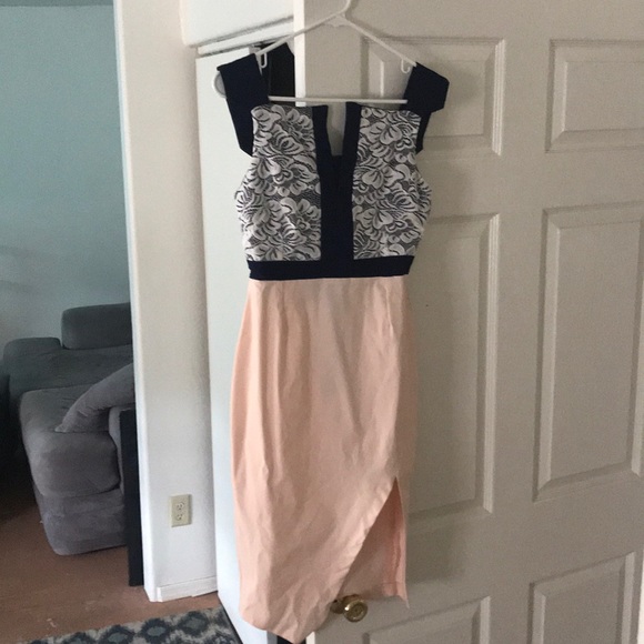 Vesper 2 in 1 lace midi pencil dress for ASOS - Picture 1 of 5